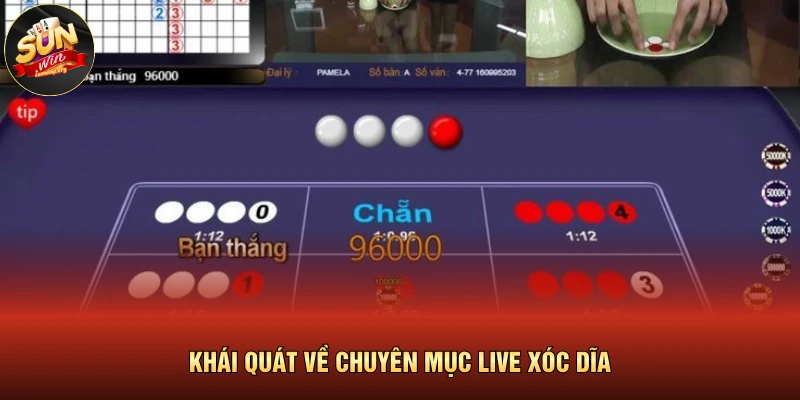 Khái quát về chuyên mục live xóc dĩa 