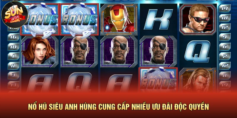 Nổ hũ siêu anh hùng cung cấp nhiều ưu đãi độc quyền